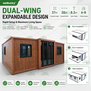 Maison conteneur préfabriquée moderne en bois grainé, prête à l'emploi, type Granny Flat - Product Image 6