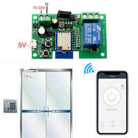 Relais domestique intelligent Zigbee Tuya pour hub de passerelle 2MQTT, Module de commutateur de moteur 1CH, DC 12V 24V 32V 110V, télécommande Radio RF 1 canal