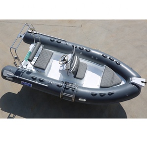 CE costola 14.1ft gommone con fibra di vetro Hypalon e motore Combo Set 3.6m Power Sport nervatura barca per la pesca - Product Image 5