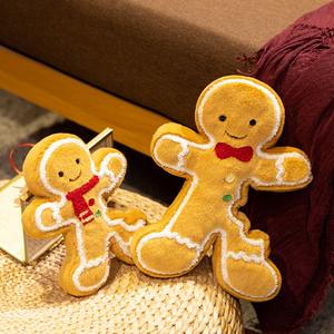 Nuovo arrivo peluche prendere un morso del pan di zenzero uomo farcito decorazione per la casa regalo di natale morbido pan di zenzero bambola uomo - Product Image 3