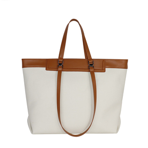 Bolso Tote para Mujer, de Algodón con Estampado de Letras, para Playa y Compras, Bolso Tote de Lona al por Mayor, de Gran Capacidad - Product Image 3