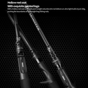 Canne à pêche Takuma Monster XH Carbon Casting, <span class=keywords><strong>action</strong></span> rapide, robuste, pour la pêche en eau salée et en eau douce (lac/rivière), <span class=keywords><strong>couverture</strong></span> lourde. - Product Image 3
