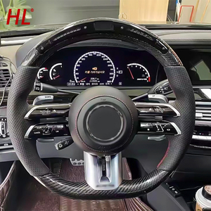 Pour Mercedes Benz W206 W205 W204 W222 W223 W213 W177 W463 <span class=keywords><strong>AMG</strong></span> GT GLE63 SL63 G63 <span class=keywords><strong>A45</strong></span> C63 E63 LED <span class=keywords><strong>Volant</strong></span> en fibre de carbone - Product Image 1