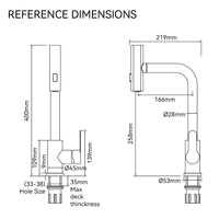 Robinet de cuisine de luxe certifié CE, rotatif, 3 modes, en or brossé, eau chaude et froide, SUS 304, pour évier, robinet de cuisine à poignée unique
