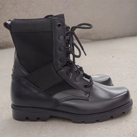 Nouveau cuir imperméable anti-dérapant hommes randonnée en plein air formation bottes tactiques garde de sécurité chaussures de botte