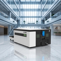 Cortadora Láser CNC de Precisión 3015 OEM, Máquina de Corte Láser de Fibra de 3000W para Láminas y Tubos con Mesa de Transporte