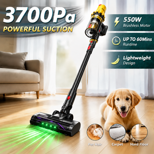 High Quality Cordless Rod <b>Vacuum</b> Cleaner 37Kpa Wireless Stick Cyclone Technology for Car Household Use Battery Floor Care - Product Image 1
