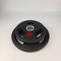 Plaque de poids en caoutchouc en gros 1,25-25 kg, 3 poignées, triple grip antidérapant pour équipement de fitness à domicile et commercial