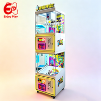 Nouvelle Machine à Pinces en Métal Double Couche Style Arcade, Attrape-Prix 2-en-1 avec Plateau Tournant, Support Anglais et Espagnol, Marque Enjoy