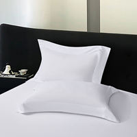 Parure de lit hôtelière 5 étoiles en coton 60S, 4 pièces, 300 fils/cm², draps blancs, housse de couette, 100% coton uni, pour usage domestique et hospitalier