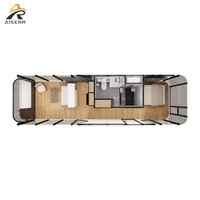 Maison conteneur mobile en acier écologique, étanche, préfabriquée, design moderne, durable, blanche, petite, vente en gros