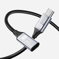 Charge rapide : Câble de type C premium 60W mâle vers femelle 1m, prend en charge la charge rapide pour les téléphones, les ordinateurs portables, les appareils USB-C
