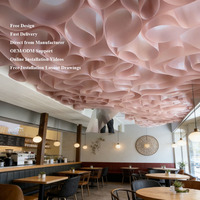 Décoration de plafond en papier texturé translucide LeArt Custom Creative Hotel Drop Wave Texture Translucent French Textured Paper pour mariage