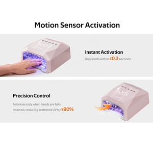 120w asciugatrice per unghie ricaricabile 45 lampadine professionali sensore automatico lampada per unghie LED UV - Product Image 3