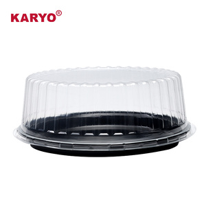 Karyo 321H Chất Lượng Cao Sinh Nhật Vòng Bánh Hộp lấy đi Container Trong Suốt Pet 12 Inch Bánh Bao Bì Nhựa Rõ Ràng Hộp - Product Image 2