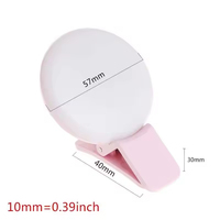 Lampe annulaire LED rechargeable personnalisable avec logo pour selfie, lampe de beauté pour téléphone portable avec flash et découpe flexible pour déclencheur automatique