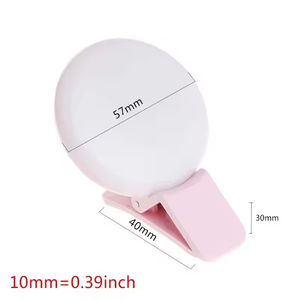 Lampe de beauté pour téléphone portable avec logo personnalisé rechargeable LED Camera Selfie Ring Light avec minuterie flexible Découpe de trou Design Flash - Product Image 2