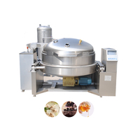 Marmite industrielle à double chauffage vapeur avec enveloppe chauffante pour la cuisson de snacks, maïs, farine de soja, lait et mélanges de noix