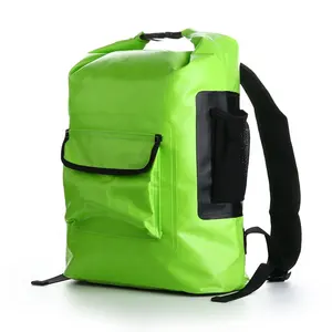 YUANFNEG-mochila portátil de gran capacidad personalizada, bolsa seca de viaje impermeable de PVC para acampar y al aire libre