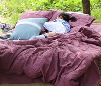 Ensemble de draps en lin français 100% lavé à la pierre
