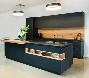 Hiện đại không thấm nước nhà bếp, ngoài trời Modular tủ bếp bồn rửa nhà bếp nhỏ Tủ Set với bồn rửa biệt thự ván ép jbd