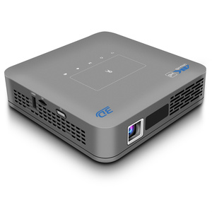 Panel táctil Enfoque eléctrico 300ANSI Amlogic T972 3D 4K Decodificación <span class=keywords><strong>LED</strong></span> DLP Proyector Android inteligente para oficina en casa - Product Image 1