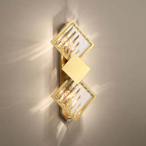 Lámpara de pared LED de cristal K9 de lujo moderna, nuevo diseño, interior, mesita de noche, sala de estar, decoración, dormitorio, Hotel, escalera, cuerpo de Metal de cristal - Product Image 3