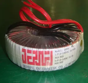 토로이드 변압기 150VA 입력 0-230V, 50/60Hz 출력 12V 12.5A 토로이드 오디오 전력 변압기 저렴한 가격