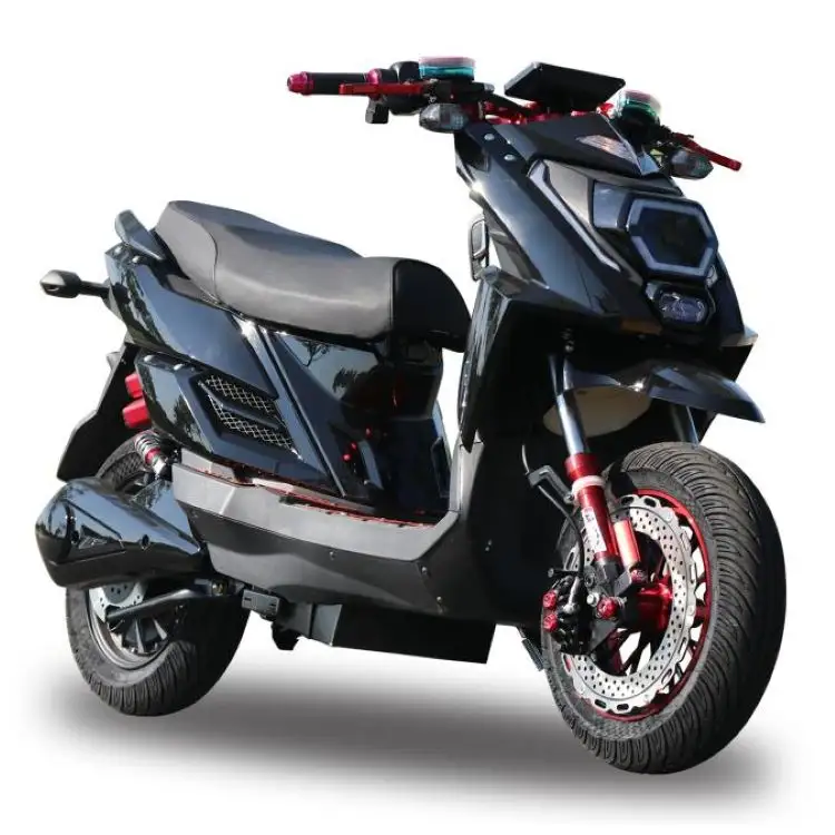 Nieuwste Model Elektrische Bromfiets Retro Motor Hoge Snelheid 50 Km/h Elektrische Scooter Eu Magazijn Elektrische Motorfiets Volwassen Scooter