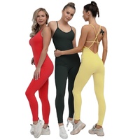Venta al por mayor de alto impacto gimnasio Sujetador deportivo Spandex Leggings Plus tamaño señoras Sexy Fitness ropa de Yoga Onesie para las mujeres