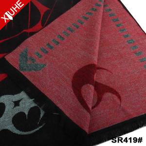 <span class=keywords><strong>Pashmina</strong></span> Hombres Bufanda Estilo Europeo Cachemira Bufanda para Hombre Personalizado Jacquard Color Negro Chales - Product Image 6