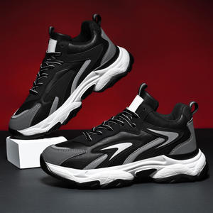 Chaussures de sport lumineuses d'hiver respirantes anti-odeur, chaussures de course décontractées avec empeigne en PU et semelles intérieures chaudes rehaussantes - Product Image 2