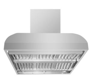 Máquina de Humo Doméstica de Acero Inoxidable Plateado, de Pared, con Enchufe Americano, Bajo Ruido, Alto Flujo de Aire, 258W - Product Image 1