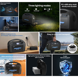 Vente directe d'usine, station d'alimentation au lithium 1000w, générateur solaire portable avec onde sinusoïdale pure pour le camping/le camping-car - Product Image 5