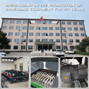 Yüksek Kaliteli Küçük Oyun Makinesi Jetonu Çift Şaftlı Giysi Tekstil Atık Parçalayıcı Makinesi 2 Elektrik Motorlu Pompa Dişlisi Yüksek Güç 22KW - Product Image 5