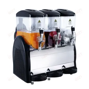 Sistema di controllo brevettato di grande capacità Slush Iced iqour Making Machine commercial Single Double Triple Tanks Ice Slush Machine