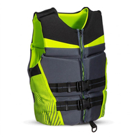 Gilet de sauvetage haute visibilité personnalisé pour sports nautiques, kayak, bateau, wakeboard, gilet de sécurité pour adultes, PFD, jet ski, fermeture éclair avant, réglable