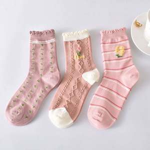 Autumn Winter Sweet Women Mid Tube <b>Socks</b> Cute Preppy Cotton <b>Socks</b> for Women Winter - Product Image 4