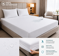 Protège-matelas imperméable en gros, taille personnalisée, emballage avec logo, OEM ODM, housse de lit ajustée