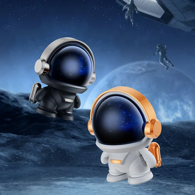2023 yeni kablosuz serin Mini astronot hoparlör LED ışıkları etkisi kapalı ve açık oyun hoparlör