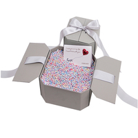 Boîte en papier vide personnalisée en gros pour pot de bougie, coffret cadeau de luxe 2 pièces pour bougies, emballage avec ruban et gaufrage décoratif