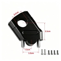 Penyangga Stang Motor 22mm CNC Aluminium Alloy, Klem Pengangkat Stang, Braket Pemasangan