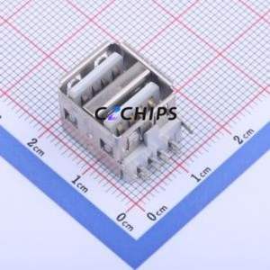 KH-2AF90ZJ-11.5JB USB Connector Bent Lead Through Hole Connector Type-A Female Right Angle Insert 4P - Product Image 1