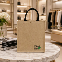 Sac fourre-tout de plage en toile de jute imperméable personnalisable avec logo, réutilisable, en lin, vente en gros