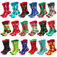 Chaussettes Jacquard Festives Tendance en Gros – Stock Prêt – Chaussettes de Noël en Coton Mi-Mollet Unisexe pour Hommes