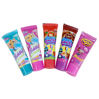 Bonbons en gros personnalisés sous marque privée, bonbons liquides amusants en forme de dentifrice, saveur cola, sirop à mâcher Q, confiture, bonbons jouets pour enfants, ODM OEM