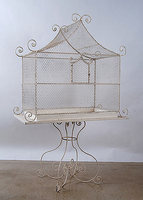 Décoration d'intérieur : Cage à oiseaux vintage en fil de fer, pour oiseaux de compagnie, décoration de mariage, décoration d'intérieur, vente en gros, présentation événementielle