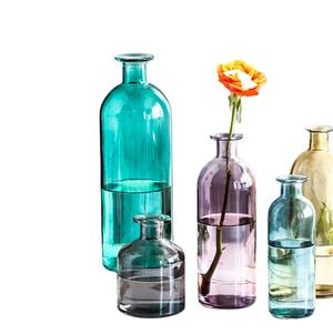 <span class=keywords><strong>Vase</strong></span> à fleurs en verre moderne rustique, thème <span class=keywords><strong>automne</strong></span>, toutes saisons, classique pour la chambre à coucher, fleurs décoratives, usage minimaliste - Product Image 1