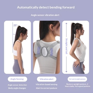 Smart <b>Vibration</b> Reminder Posture Correction Belt Open Shoulder Design Invisible Neck Support <b>Back</b> Straightening <b>Massage</b> Area - Product Image 2