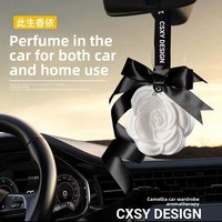 Vente en gros de comprimés de parfum solide en gypse camélia 30g désodorisant de voiture longue durée diffuseurs de garde-robe bâtons de diffuseur de roseau